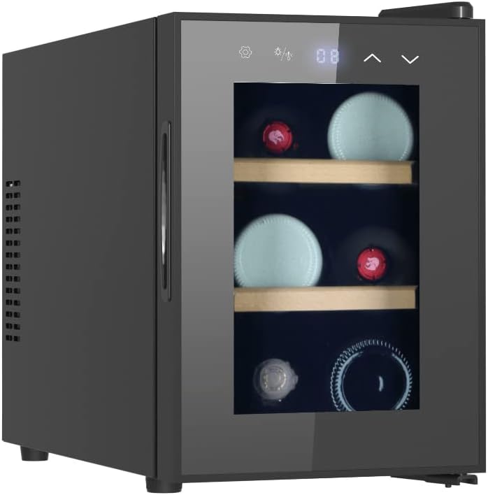 Tokyo Beer Fridge Black Full Glass Door 6 Bottles