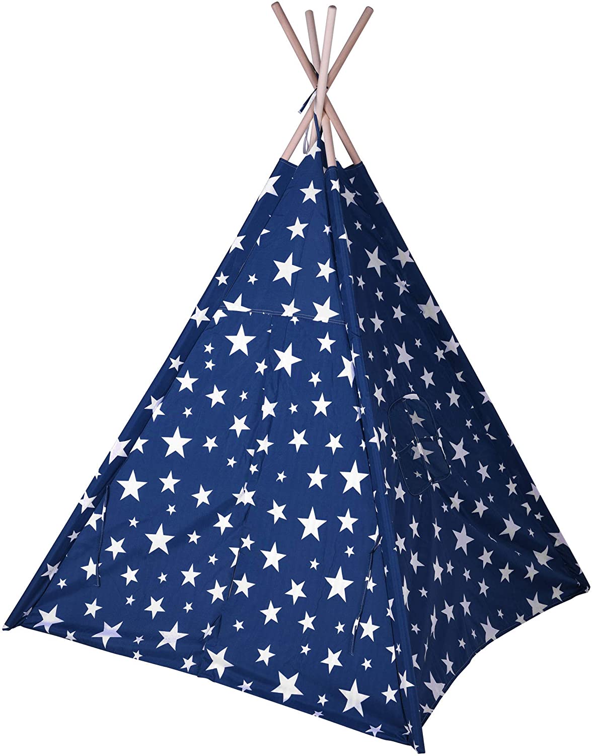 Spetebo Childrens Play Tent 160 Cm-Color: Blue-Childrens Room Tipi Childrens Ten