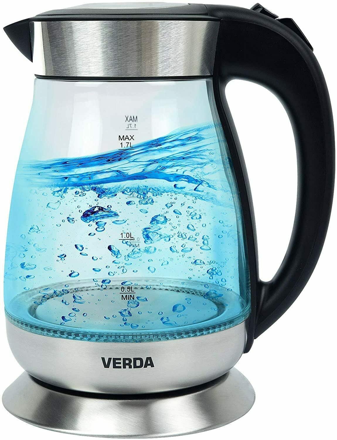 Verda SN0617L-7 Kettle with LED Lighting 1.7 L 2200 W Glass