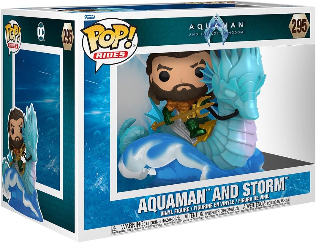 Funko POP! Ride Deluxe: - DC Aquaman On Storm - Vinyl Collectible Figure - Gift Idea - Official Merchandise - Toys For Children And Adults - Movies Fans - Model Figure For Collectors And Display