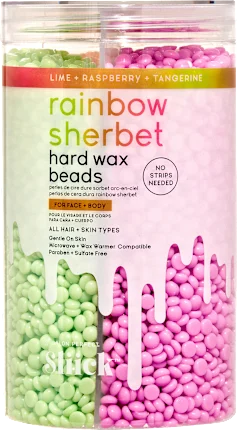 Sliick Warm wax beads Rainbow Sherbet Hard Wax Beads, 425 g