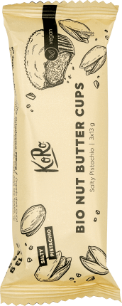KoRo Salted Pistachio Nut Butter Cups (3 pieces), 39 g