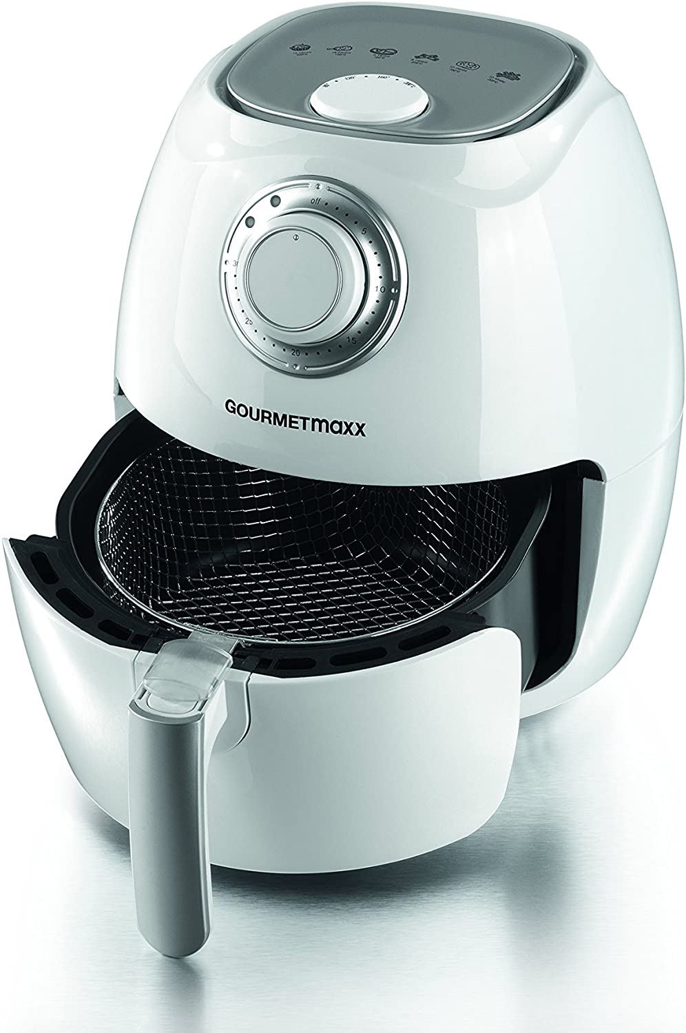 GOURMETmaxx Gourmet Maxx 00943 Hot Air Free Ol None Deep Fat Fryer, 2.2 Litre, 1350 Watt, White