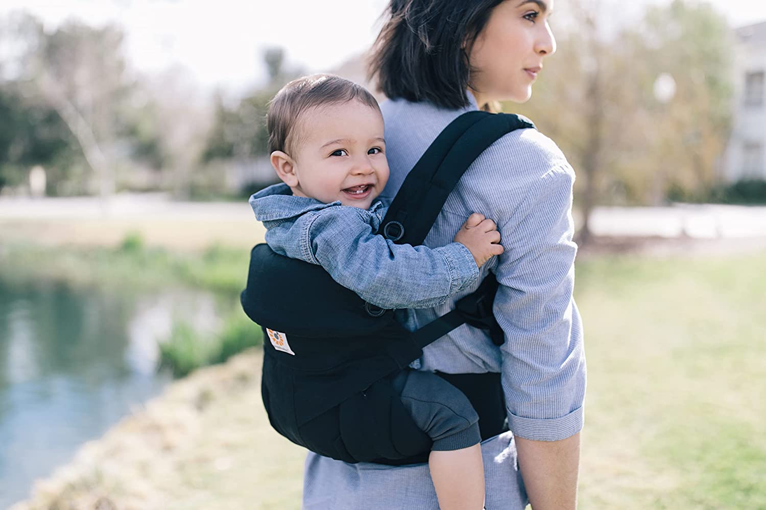 Ergobaby Baby Carrier 360 Cool Air Mesh Carbon Gray, Ergonomic 4in1 Carrying Bag Baby Carrying System Child carrier up to 20 kg