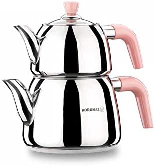 Korkmaz Manolya Caydanlik Teapot A077 induction cookers