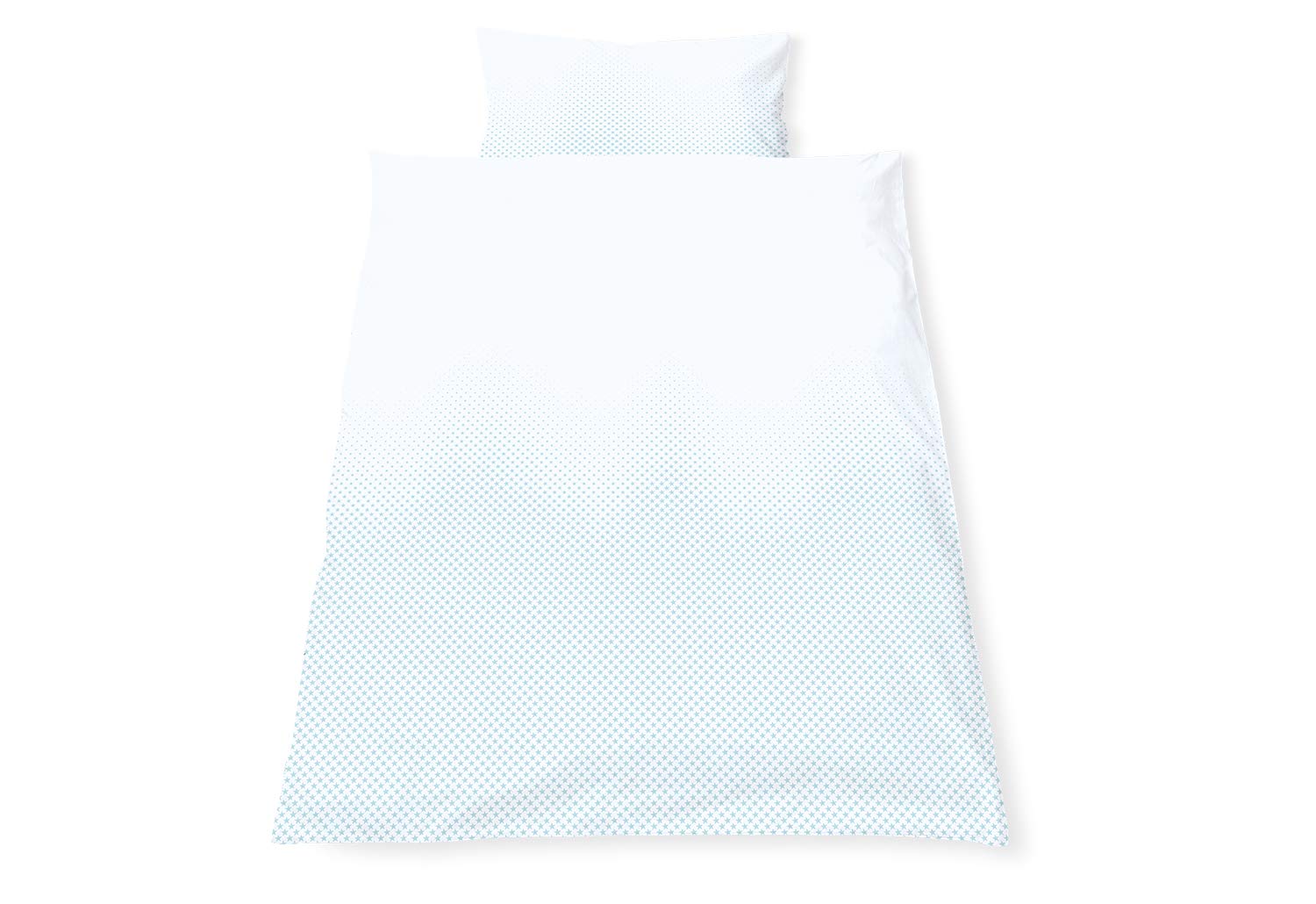 Pinolino 630042-2 Reversible Bedding for Children\'s Beds \'Running Stars\' 2-Piece Blue
