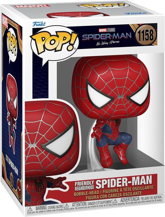 Funko Pop! Marvel: Spiderman No Way Home 2021 - Spider-Man - Leaping SM2 - Vinyl Collectible Figure - Gift Idea - Official Merchandise - Toys For Children and Adults - Movies Fans