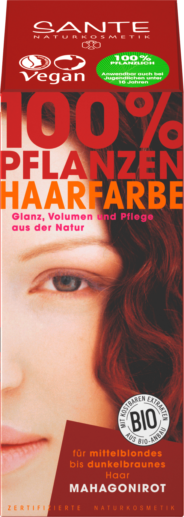 Sante Vegetable Hair Colour Mahogany Red, 100 G