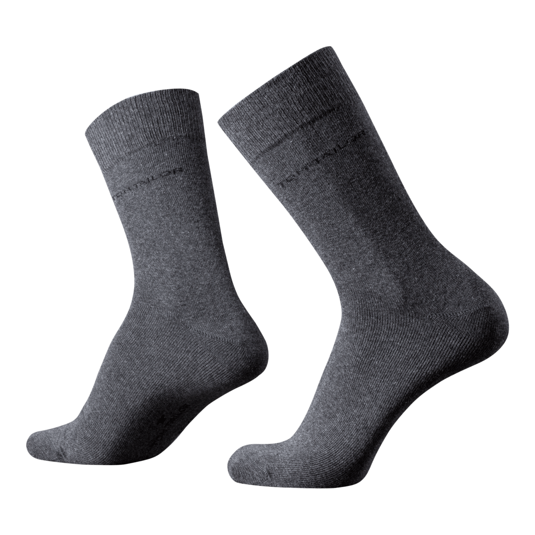 Tom Tailor 3-Pack Of Mens Socks Gr. 39-42, Grey, 1 St
