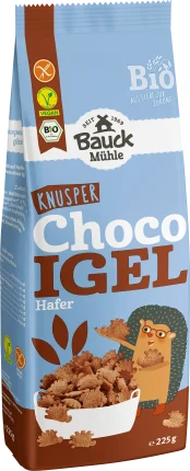 Bauck Mühle Muesli, Crunchy Choco Hedgehog Oats, gluten-free, 225 g