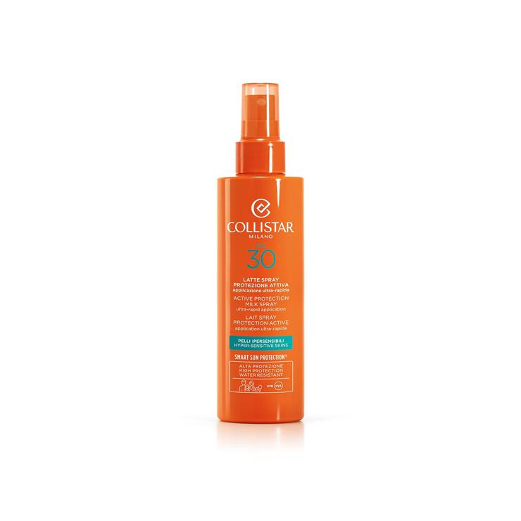 Restaxil Collistar Active Spray Sunscreen Milk for Hypersensitive Skin SPF 30 Ideal for Sensitive/Reactive Skin Face and Neck Waterproof 200ml