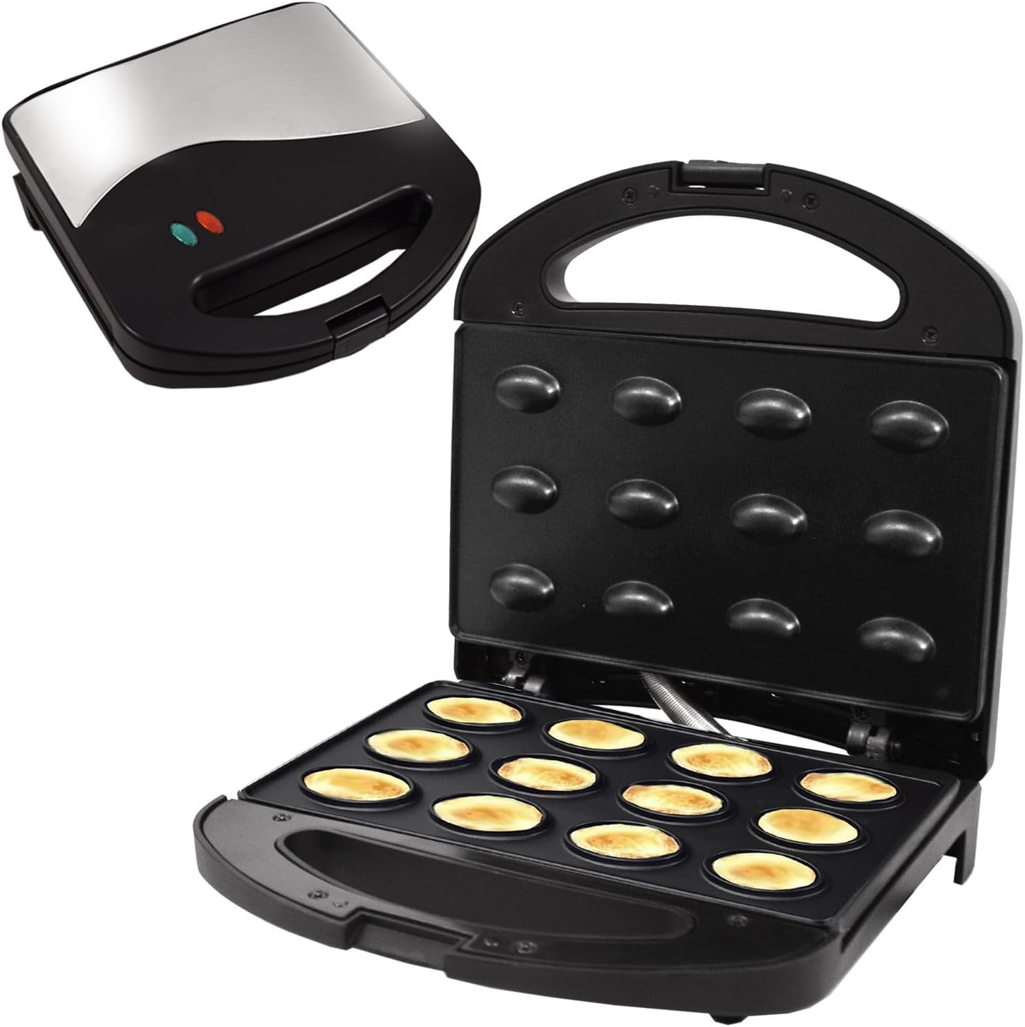 Syntrox Germany Syntrox Electric Nut Baker, Oreshnitsa Waffle Iron for 6 Waffle Nuts, Kitchen Appliance for Sweet and Savory, Waffle Nut Halves Baking Device, Baking Machine