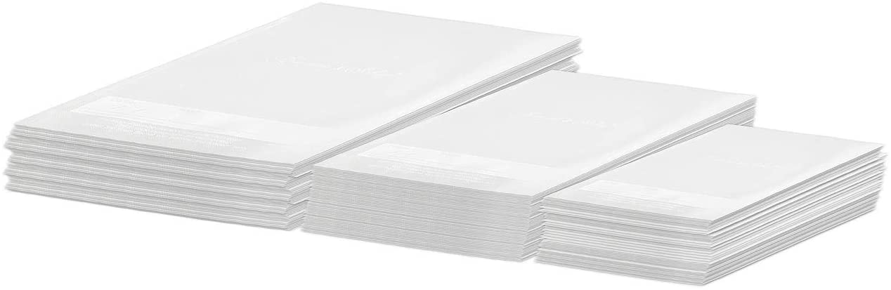 ROSENSTEIN & SOHNE Rosenstein & Söhne Vacuum Foil Bags: 150 Foil Bags for Vacuum Sealer 50 x 15 x 20 / 20 x 30 / 28 x 40 cm (Professional Foil Bags)