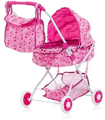 Chipolino Emma Doll Pram Folding Changing Bag Storage Basket