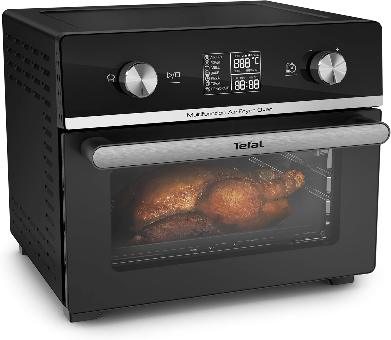 Tefal FW6058 Multifunction Air Fryer Oven Hot Air Fryer and Multifunction Oven 20L Capacity 10 Auto Programs Energy Saving Digital Touch Display with Accessories Black