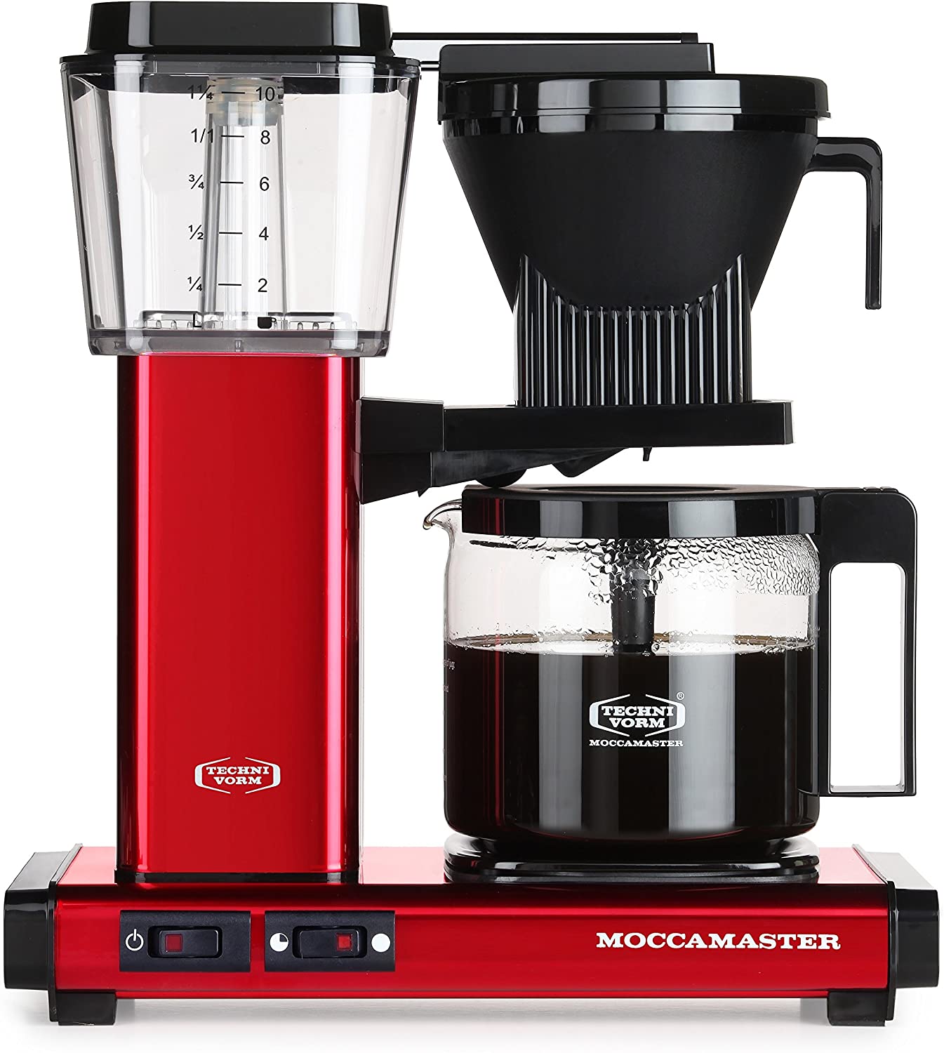 Moccamaster 59698 Coffee Maker, Transparent water Tank with Clear Indicator