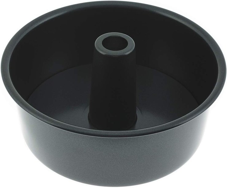 Ninja 4384J300EUUK Non-Stick Bowl Cake Tin, 2-Piece Wreath Cake Tin, Tube Pan, Ceramic-Coated, Black