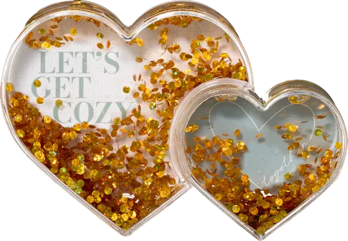 PARADIES Glitter photo heart, 2 pieces