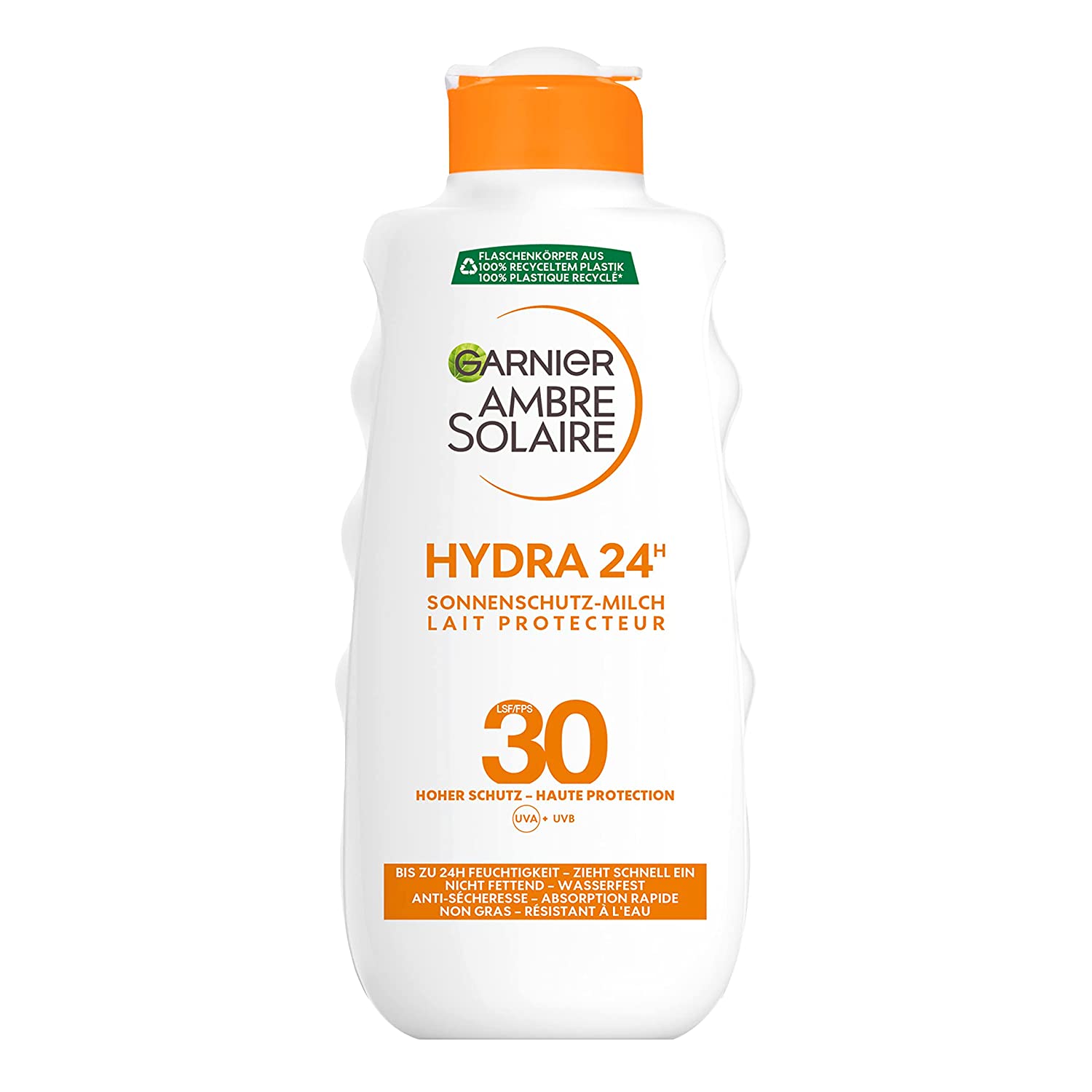 Garnier Ambre Solaire Sun Protection Milk SPF 30 Moisturising Sun Cream with Shea Butter (1 x 200 ml) Parent