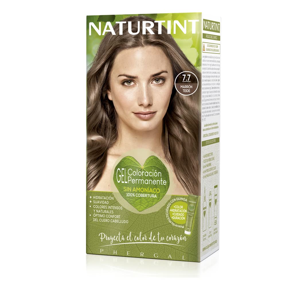 Naturtint Hair Color without Ammonia, High Proportion of Natural Ingredients, 7.7 Willow Brown, 170 ml