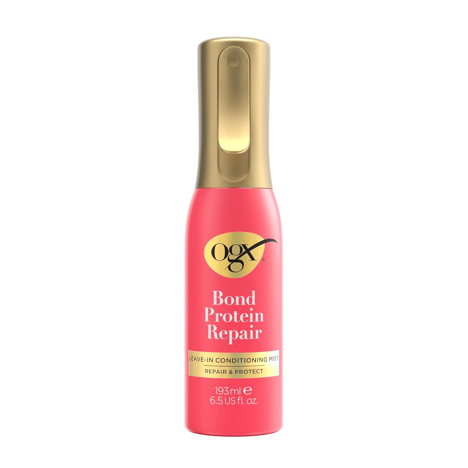 OGX Repair and Protect Bond Protein Repair Leave-in Conditioner and Heat Protection - Weightless Leave-in Care and Heat Protection up to 230 Degrees Celsius, 193 ml