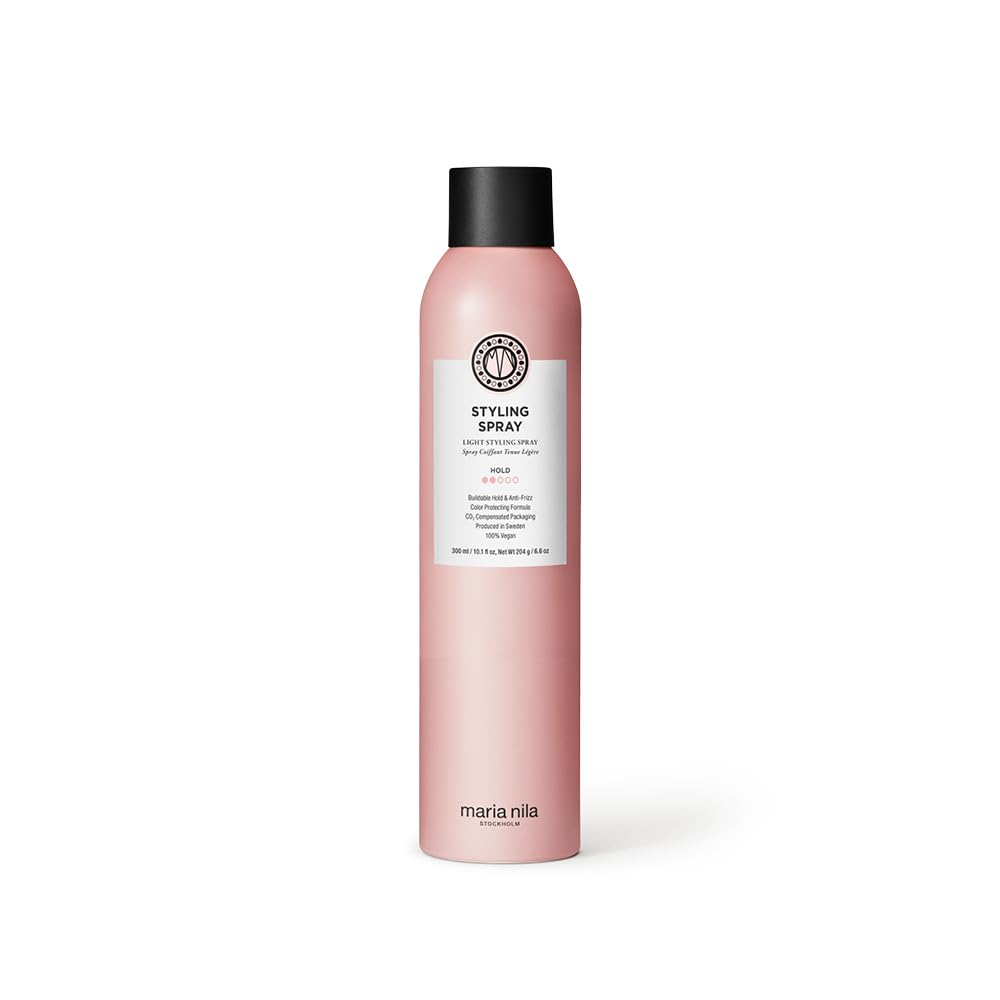 Maria Nila Styling Spray 300ml Hold 2/5 Reduces Frizz Antioxidants Preserve Hair Color 100% Vegan