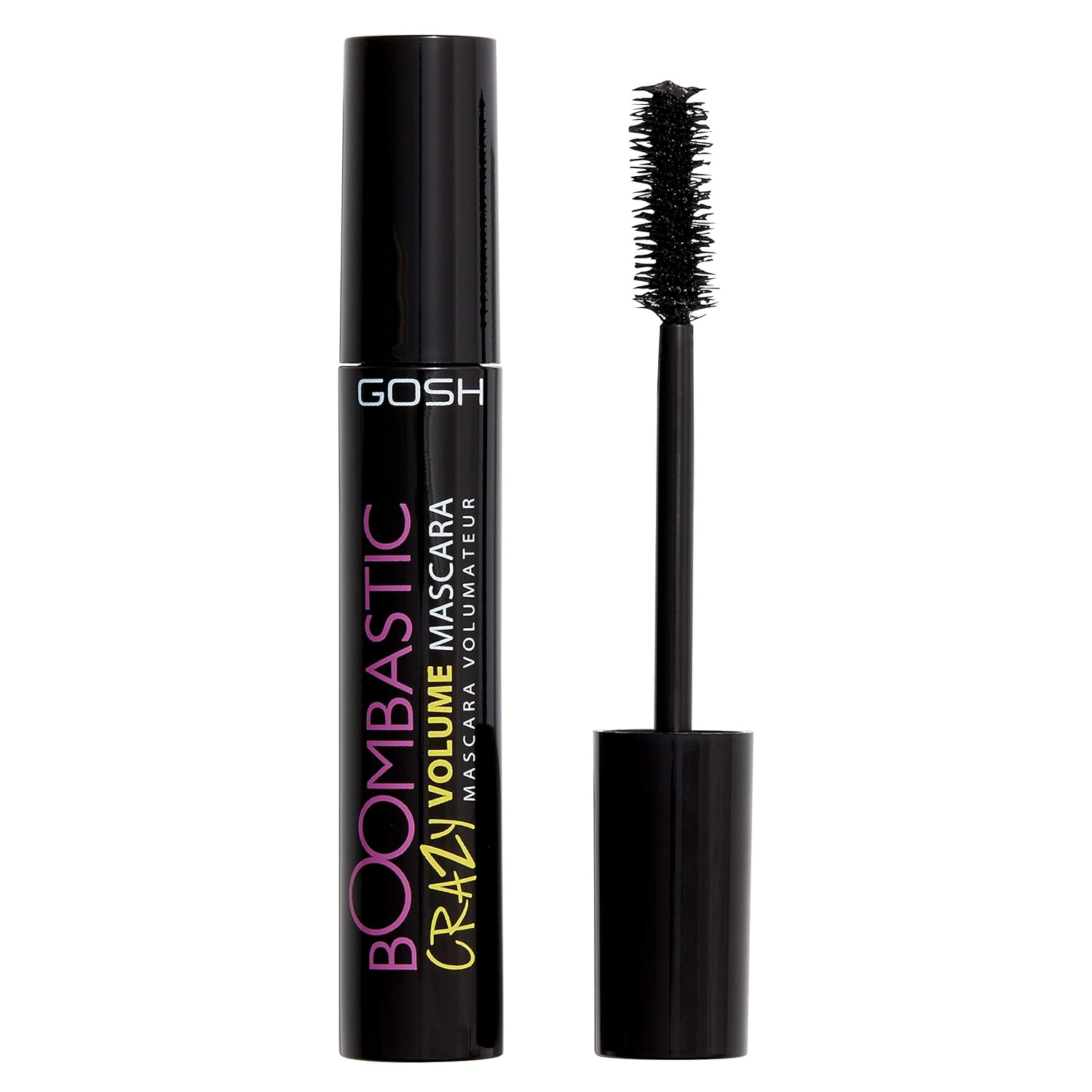 GOSH BOOMBASTIC Crazy Mascara for extreme volume & long eyelashes Ivolumen mucky with a precise brush head Iwimpern without lumps, skin-friendly & perfume-free i 001 black