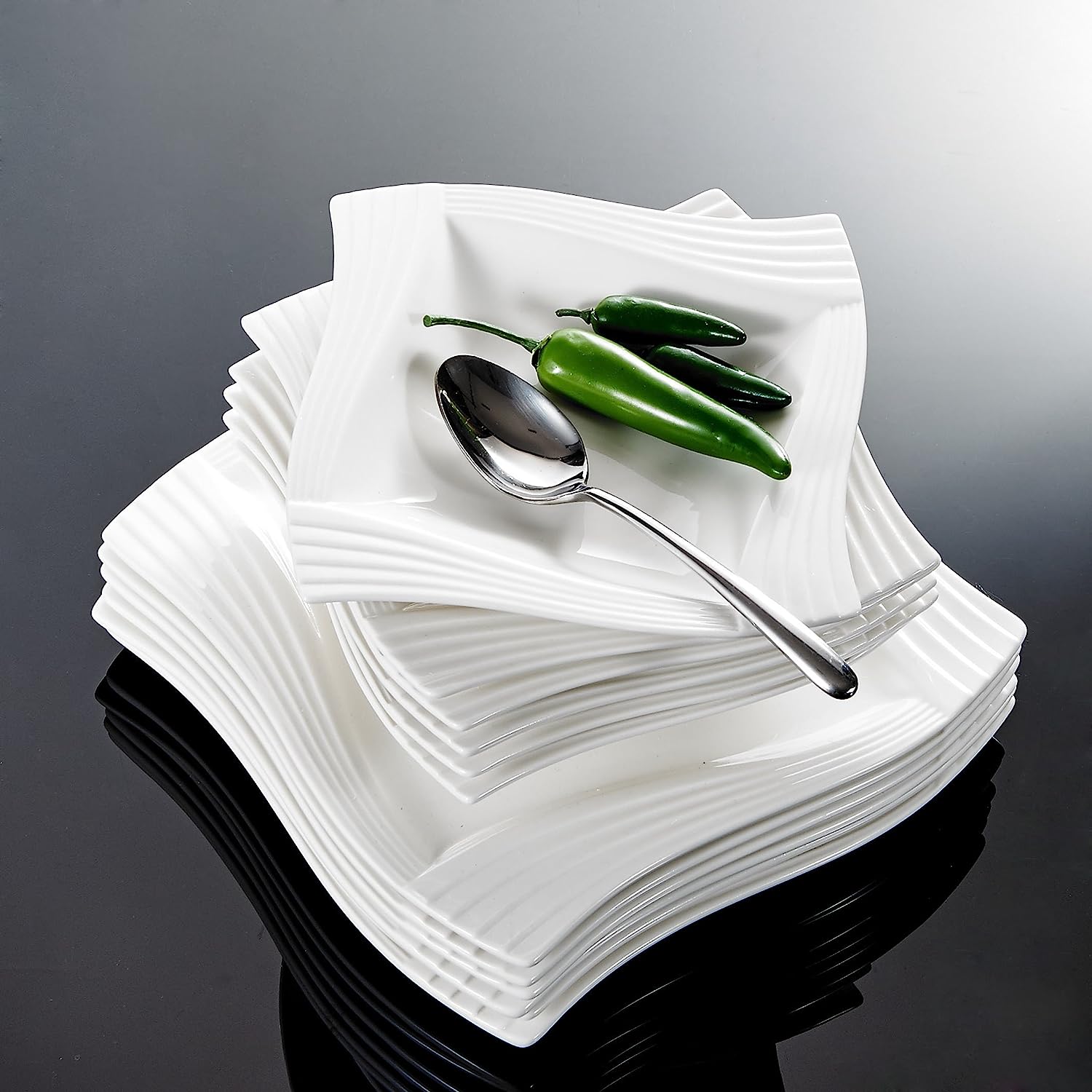 Malacasa Amparo Crockery Set
