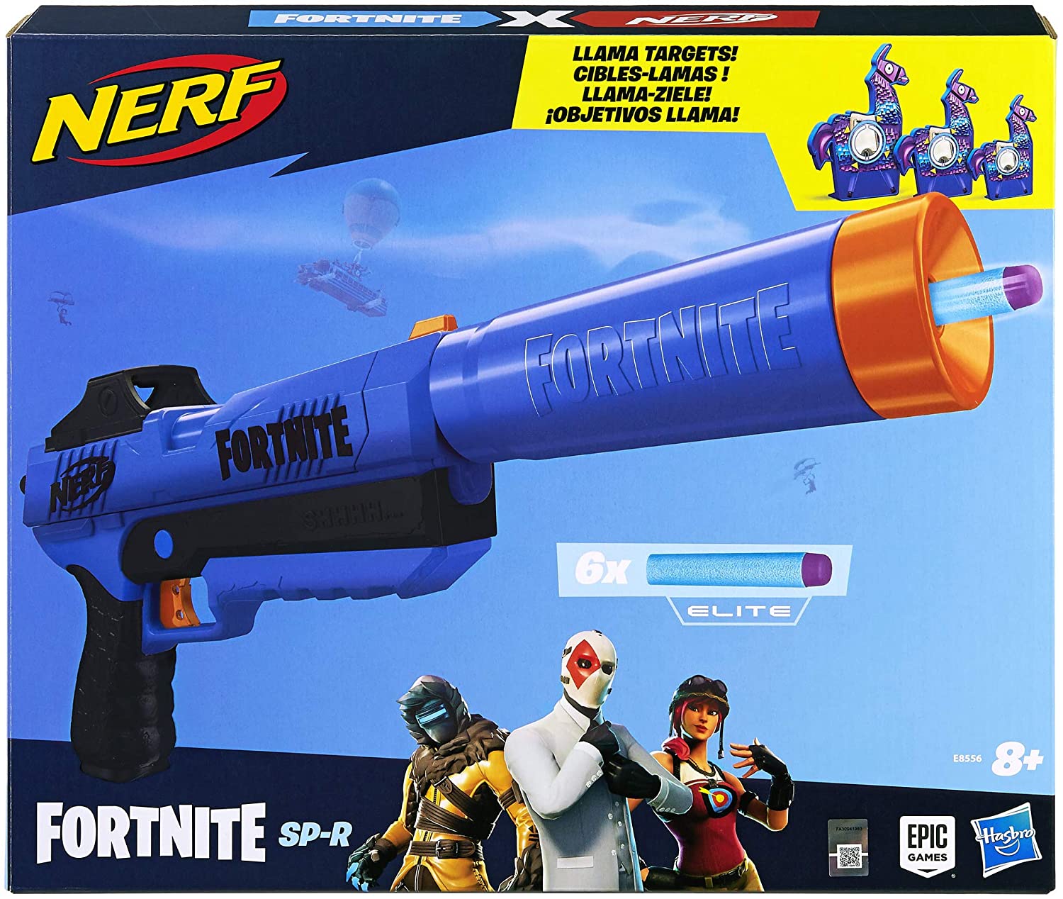 Hasbro Nerf Super Soaker Fortnite Pump-Sg Water Blaster, Pump Action Water 