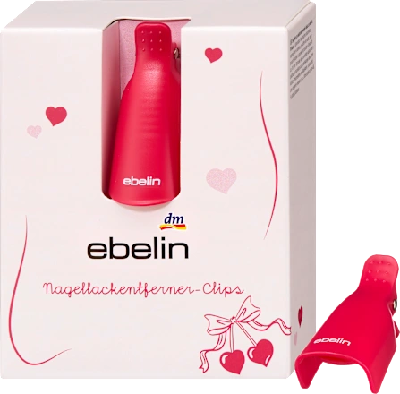 Nail polish remover clips "Cherry Love", 10 pieces