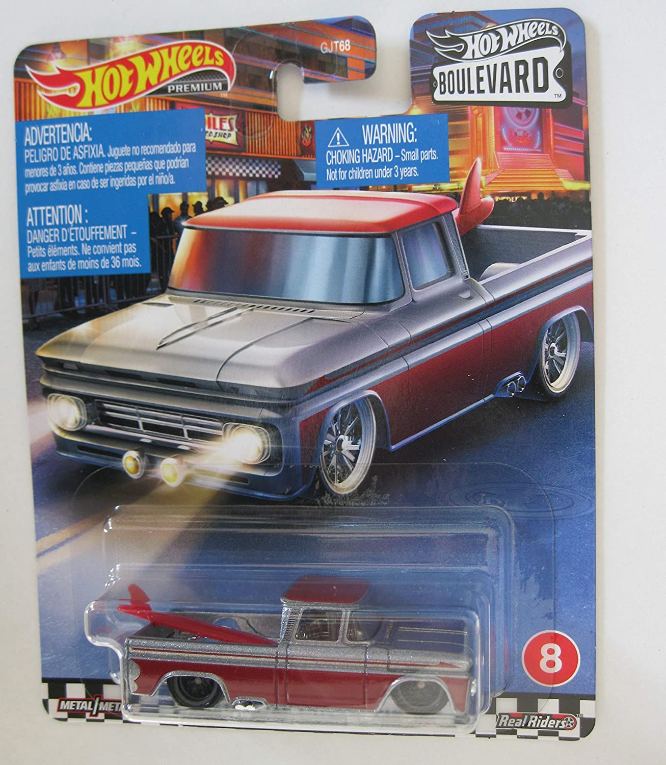 Hot Wheels 1962 Chevy Custom Pickup Truck RR HW Boulevard 2020 Premium 1: 6