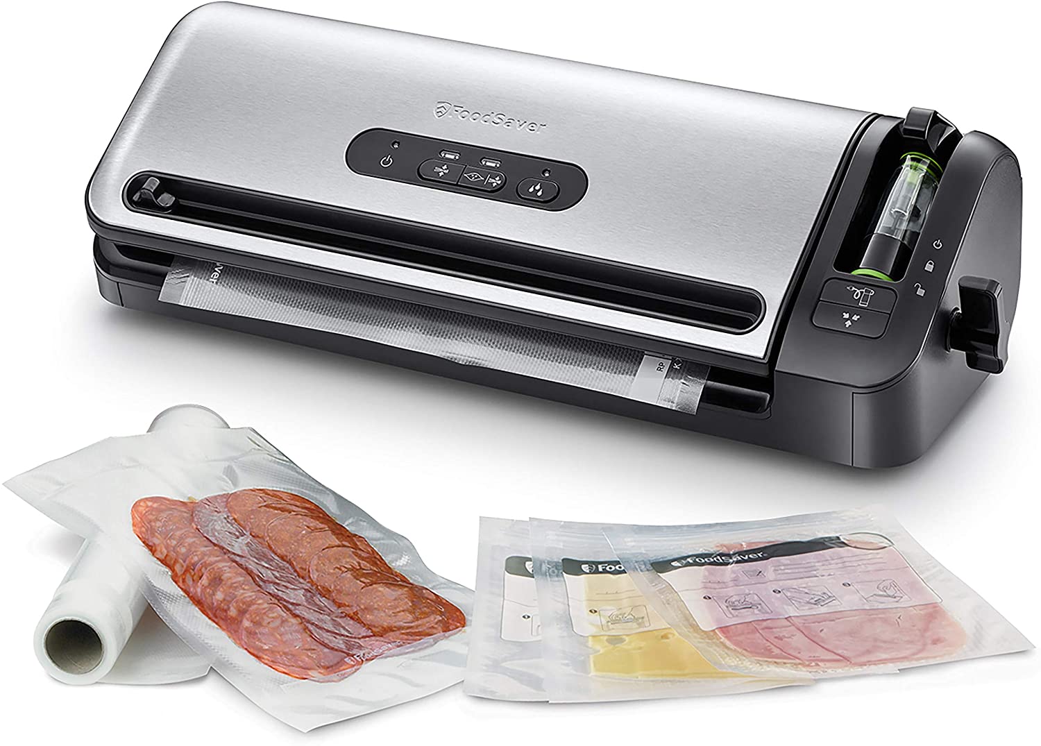 FoodSaver Vacuum Sealer | Automatic Multimode Vacuum Sealer | Food Stays Vacuumed up to 5x Longer | Sealing Machine with BPA-Free Vacuum Bags | FFS017X