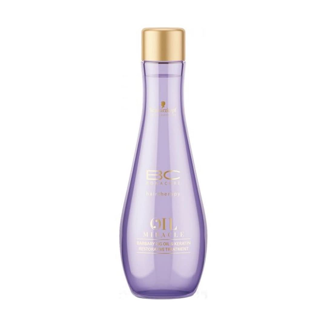 Schwarzkopf Bonacure Miracle Barbary Fig Oil and Keratin Restorative Treatment, Pack of 1 (1 x 100 ml), ‎white
