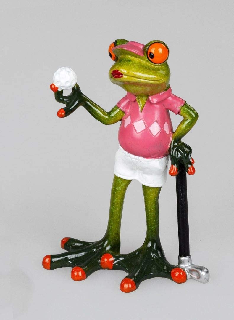 ITRR Frog Woman as a Golfer Approx. 15 cm