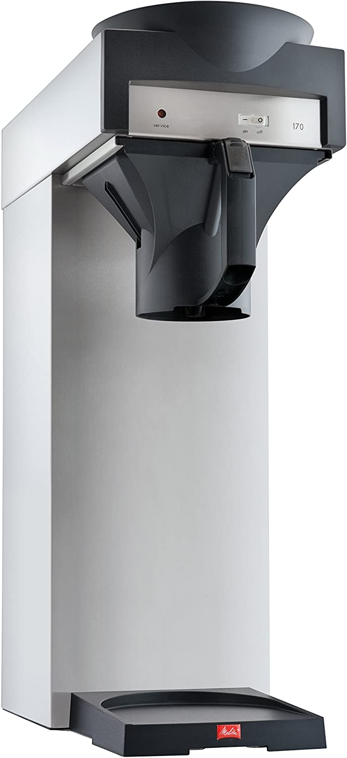 Melitta 20347 Filter Coffee Maker for Vacuum Flask 170 MT Stainless Steel/Black