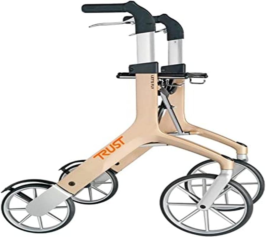 Trust Care Let\'s Fly Outdoor Rollator - Champagne