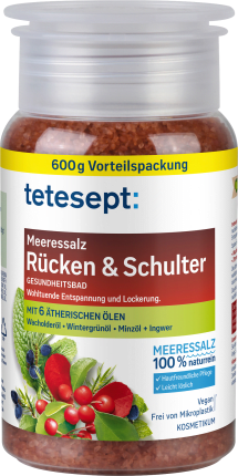 tetesept Bath salt Sea salt Back & Shoulder, 600 g