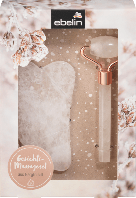 ebelin Gesichts-Massageset aus Bergkristall, 1 St