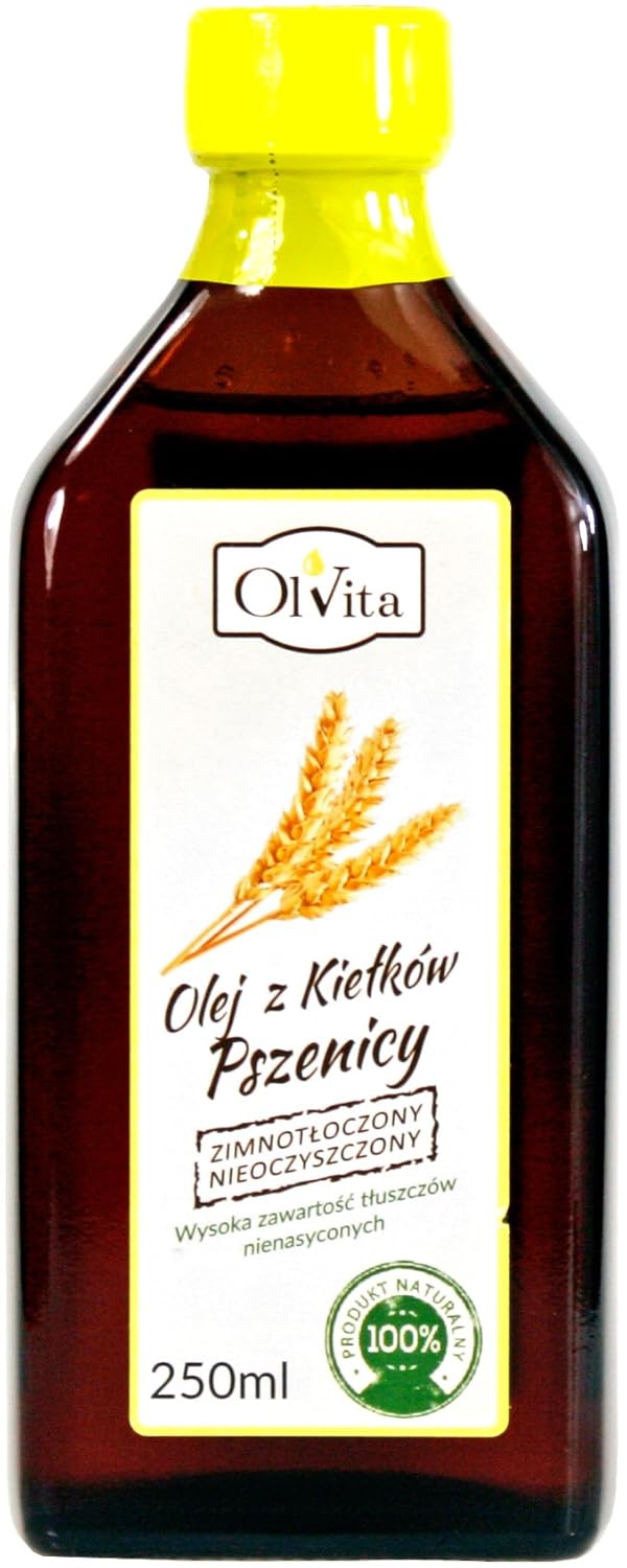 OLVITA Ol\'Vita: Natural Wheat Germ Oil - Native Cold Pressed Not Refined - Moisture for Skin and Hair 250 ml