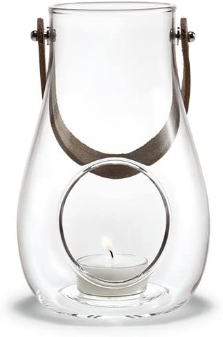 Holmegaard Dwl Lantern Lantern With Leather Handle Height 16 Cm