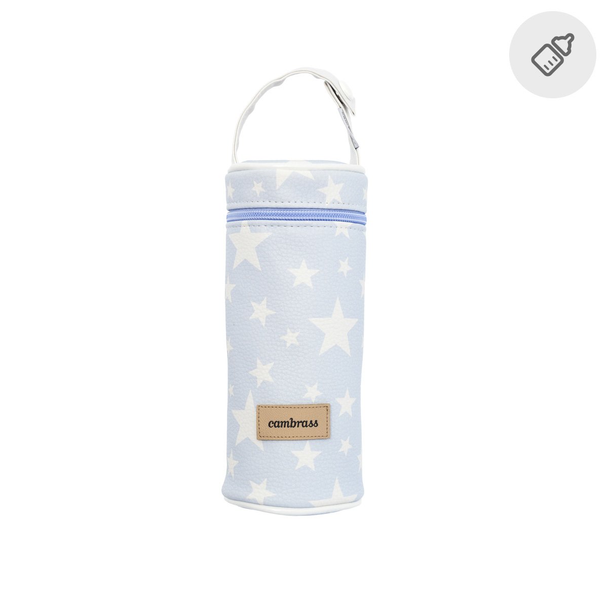 Cambrass 39452 Bottle Pocket, 8.5 x 8.5 x 22 cm, Etoile, Sky Blue
