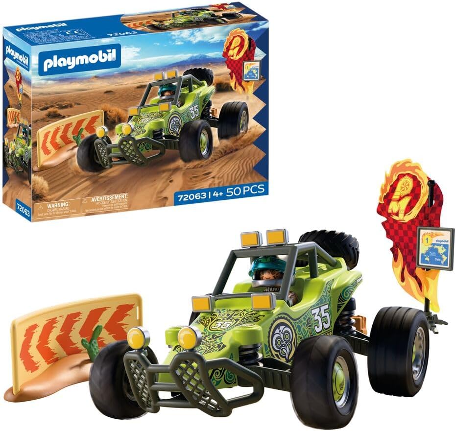PLAYMOBIL Cars | Offroad Buggy | Desert Buggy with Suspension and Spare Wheel | Car Toy from 4 Years | 72063