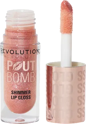 Revolution Lip gloss Pout Bomb, Shimmer Glimmer Nude, 4.5 ml