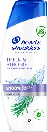 head&shoulders Thick & Strong Anti-Dandruff Shampoo with Rosemary Extract, 250 ml