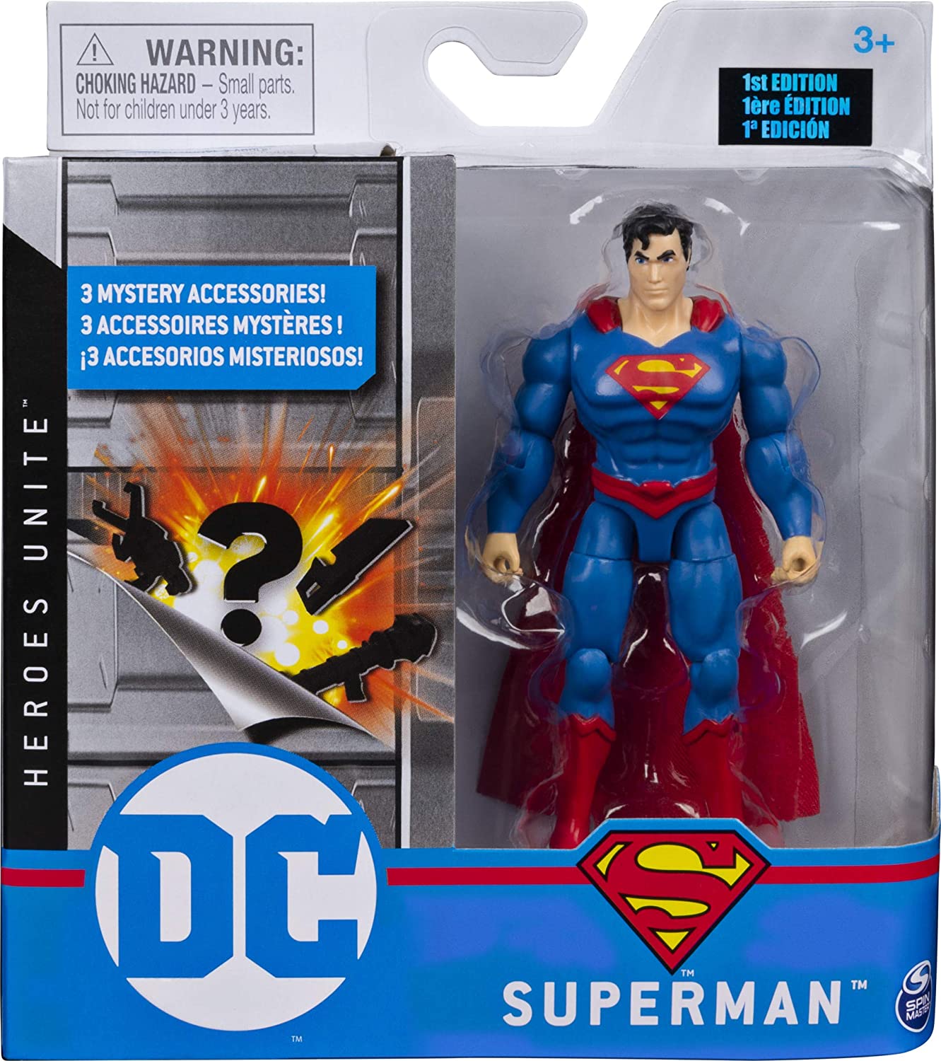 DC Universe Batman 6056331 Dc Action Figure 10 Cm With Mission Card And 3 Secret Equipm