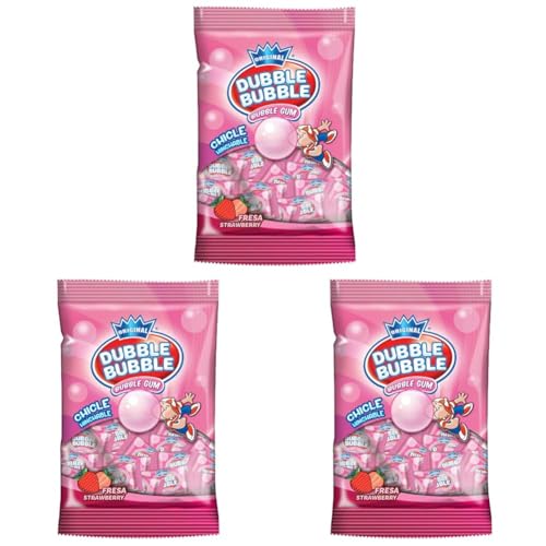 DUBBLE BUBBLE Strawberry 85 g bag (Pack of 3)