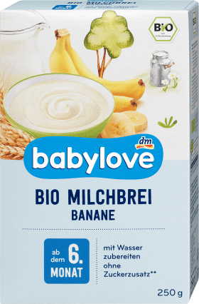 babylove Milk porridge banana from the 6th month, 250 g