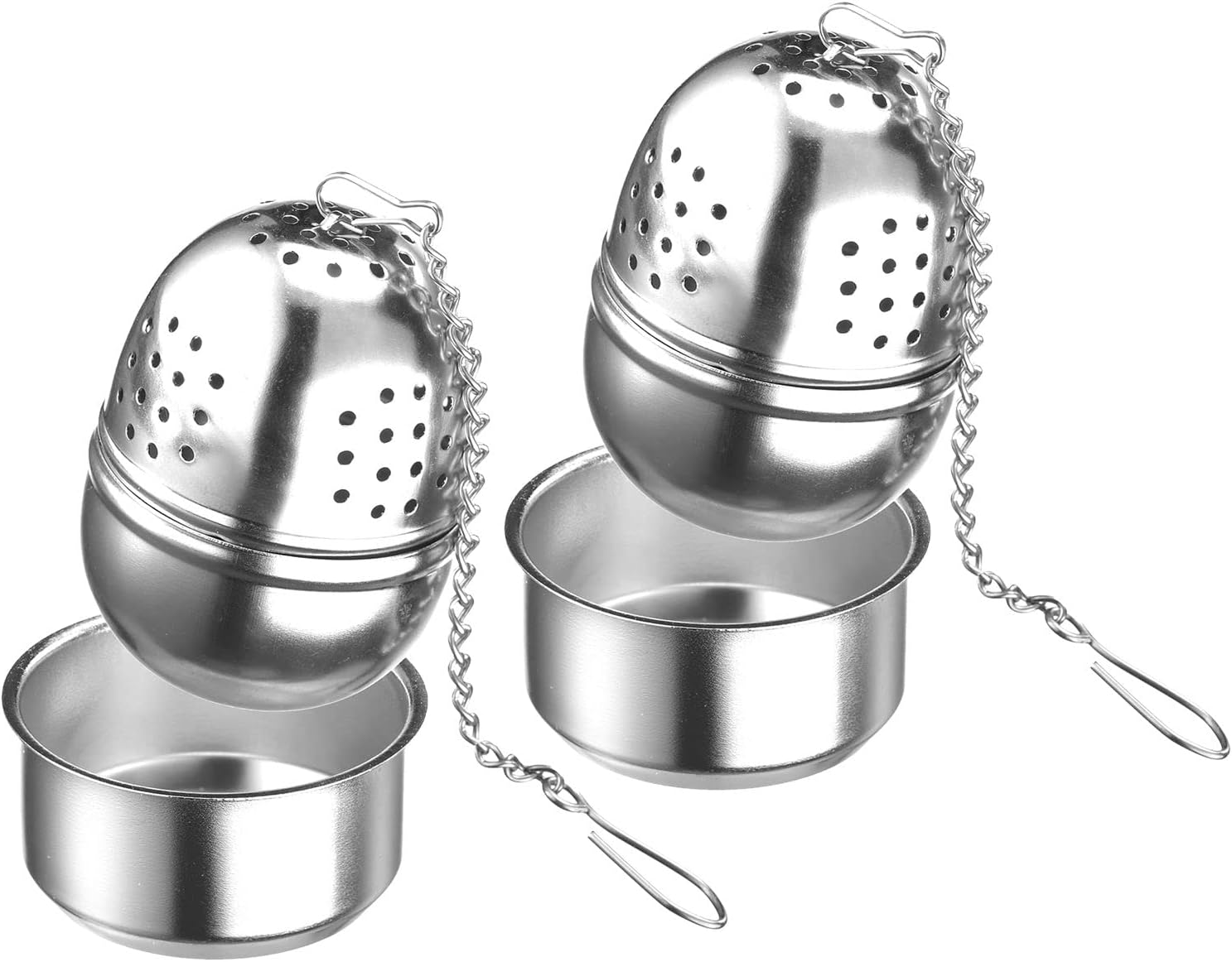 Westmark Teatime 157722E3 Teatime Oval Tea Infuser Set of 2 Stainless Steel Diameter 4.3 cm