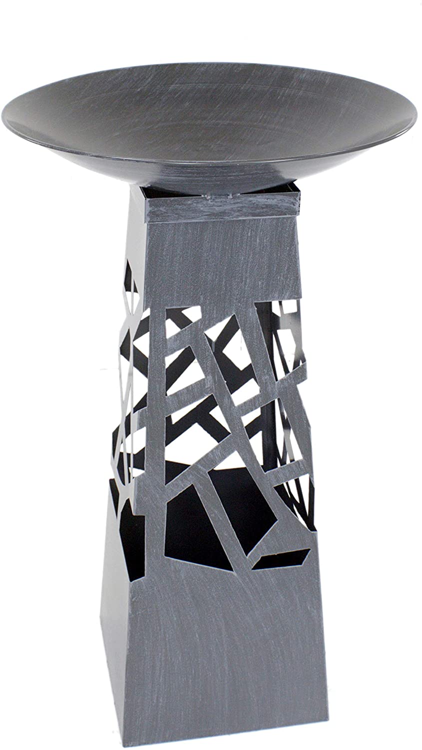 DARO DEKO Metal Decorative Pillar Silver