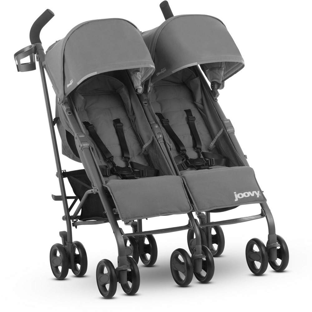 Joovy 8089 Zwilling Groove Ultralight Double Pushchair Grey